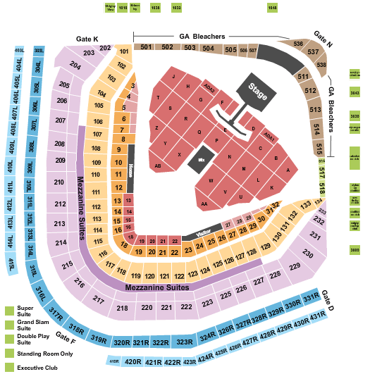 Wrigley Field Jonas Brothers Seating Chart
